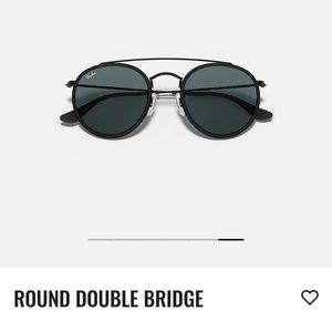 Ray-Ban ROUND DOUBLE BRIDGE black sunglasses